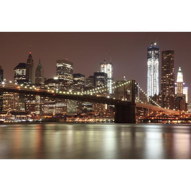 Brooklyn Bridge by Nikhillimaye - Wrapped Canvas Photograph 17 Stories Size: 20cm H x 30cm W on Productcaster.