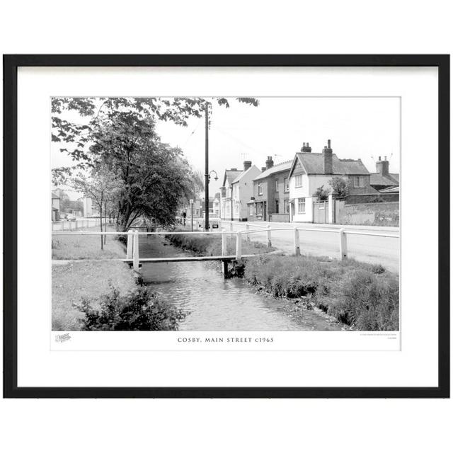 'Cosby, Main Street C1965' - Picture Frame Photograph Print on Paper The Francis Frith Collection Size: 43.5cm H x 53.4cm W x 2.3cm D on Productcaster.