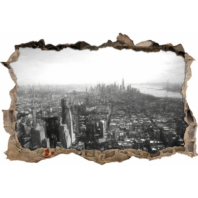 Wandtattoo New York City Panorama East Urban Home Größe: 62 cm H x 92 cm B x 0,02 cm T on Productcaster.