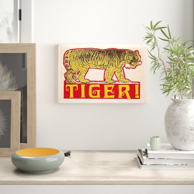 'Indian Tiger' Graphic Art Print on Canvas East Urban Home Size: 50.8 cm H x 76.2 cm W on Productcaster.