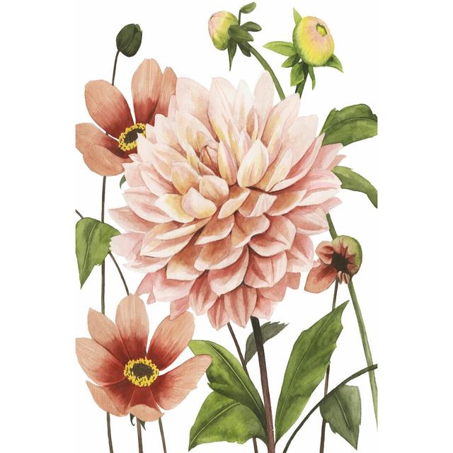 Dahlia Spell I - Wrapped Canvas Graphic Art Rosalind Wheeler Size: 46cm H x 30cm W on Productcaster.