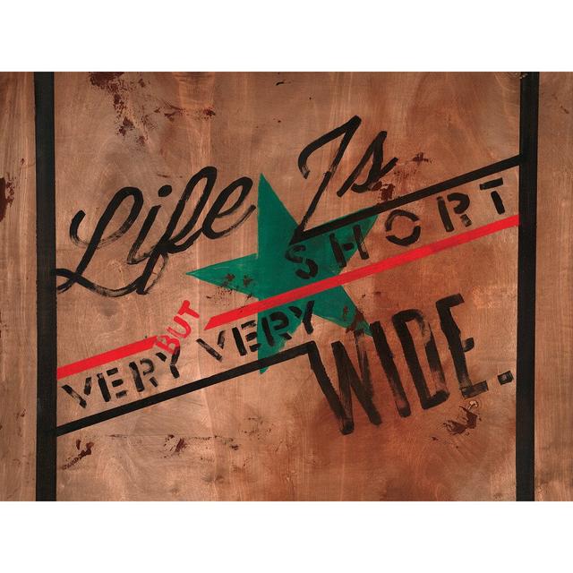 With Arms Wide Open by Rodney White - Wrapped Canvas Typography Print East Urban Home Size: 38cm H x 51cm W x 4cm D on Productcaster.