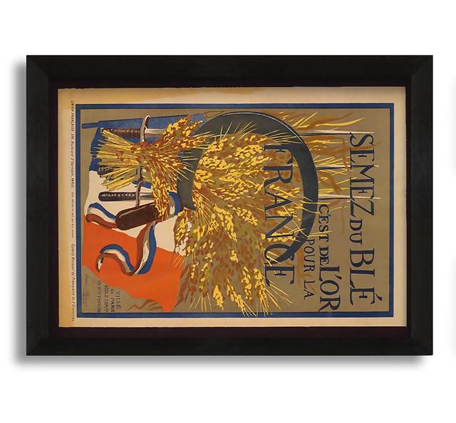 French Poster Framed Print Fleur De Lis Living on Productcaster.