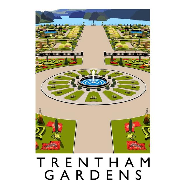 Trentham Gardens by Richard O'Neil - Graphic Art Print on Paper George Oliver Format: No Frame, Size: 50 cm H x 40 cm W x 1 cm D on Productcaster.