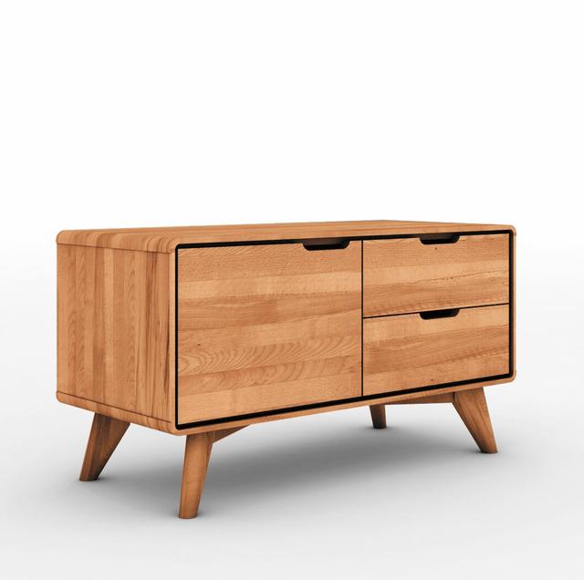 Gant 90 Cm Wide 2 Drawer Beech Solid Wood Sideboard Gracie Oaks Colour: Core Beech on Productcaster.