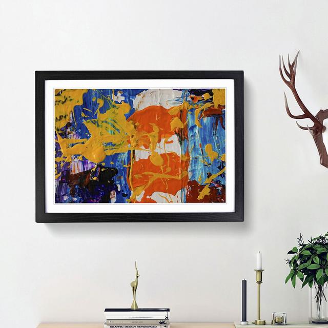 Abstract Art Painting Vol.80 by S.Johnson - Picture Frame Painting Print East Urban Home Size: 36cm H x 48cm W x 2cm D, Frame Option: Black Framed on Productcaster.