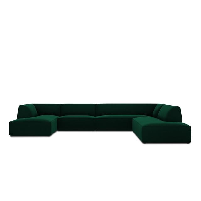 Ecksofa Gae Ebern Designs Polsterfarbe: Flaschengrün on Productcaster.