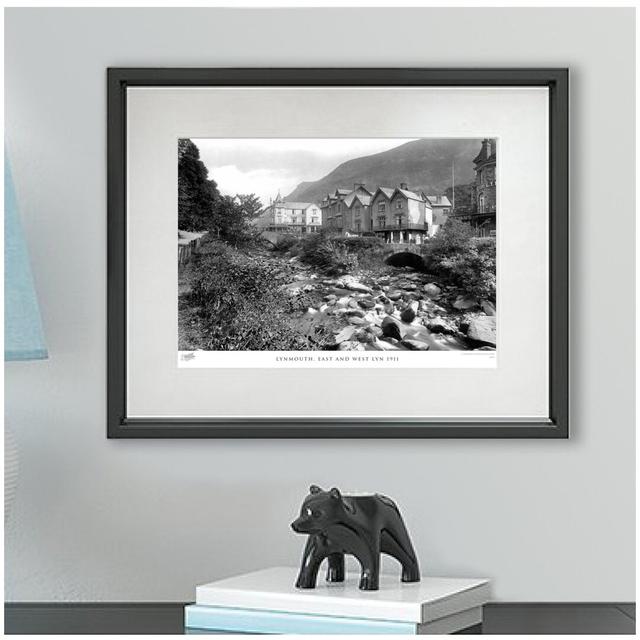 Lynmouth, East And West Lyn 1911 by Francis Frith - Single Picture Frame Print The Francis Frith Collection Size: 40cm H x 50cm W x 2.3cm D on Productcaster.