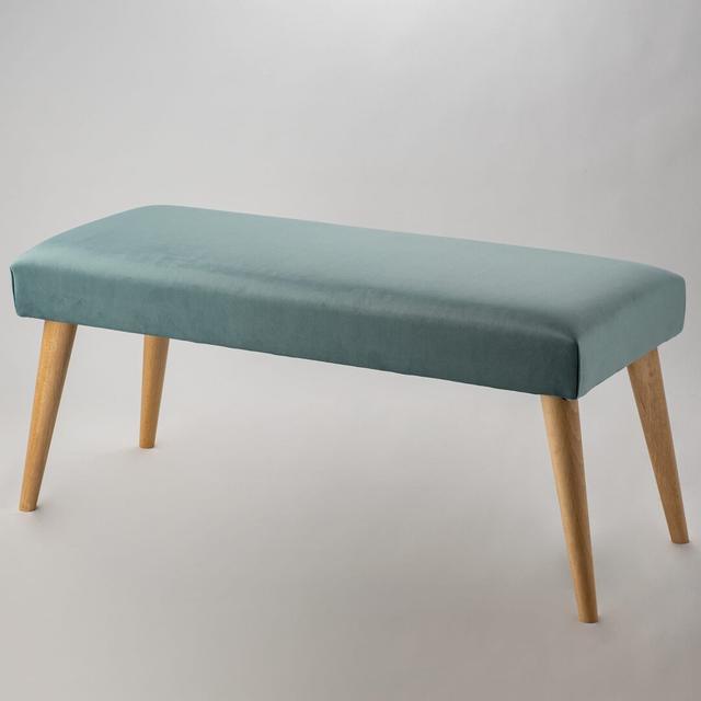 Sigourney Upholstered Bench Hykkon Size: 40cm H x 45cm W x 35cm D, Colour: Mint on Productcaster.