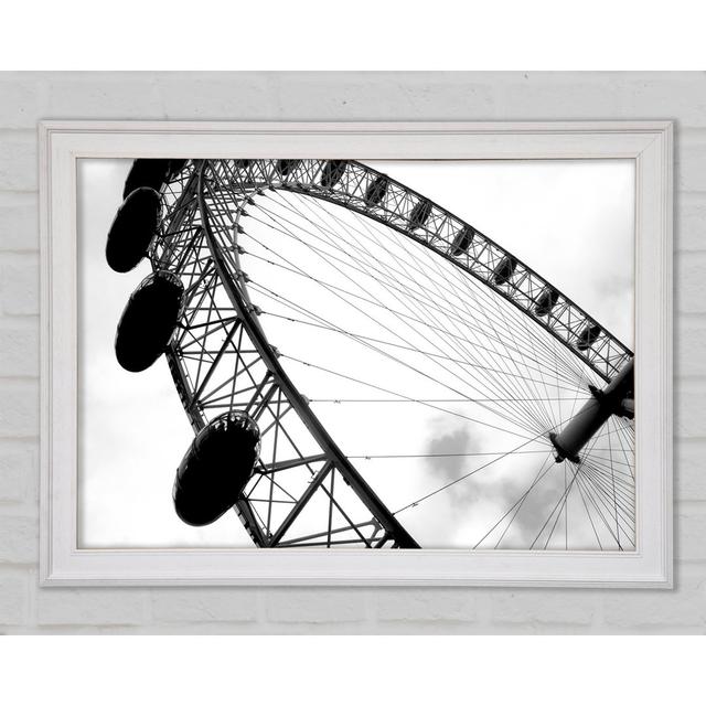 The London Eye Black And White Framed Print Bright Star Size: 59.7cm H x 84.1cm W x 1.5cm D on Productcaster.