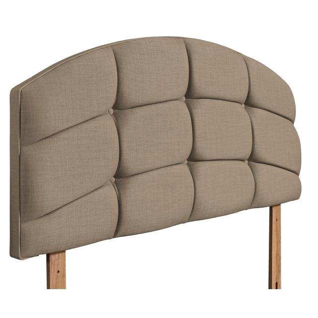 Barnesville Upholstered Headboard Brambly Cottage Size: Kingsize (5') , Colour: Fudge on Productcaster.