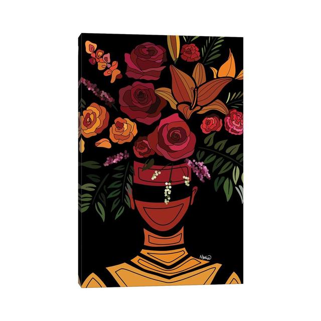 Sunset Flowers by Colored Afros Art - Wrapped Canvas Print ClassicLiving Size: 45.72cm H x 30.48cm W x 1.91cm D on Productcaster.