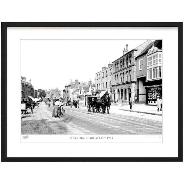 'Dorking, High Street 1905' by Francis Frith - Picture Frame Photograph Print on Paper The Francis Frith Collection Size: 45cm H x 60cm W x 2.3cm D on Productcaster.