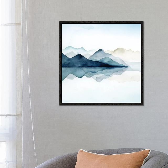 Glacial I by Grace Popp - Gallery-Wrapped Canvas Giclée on Canvas Union Rustic Format: Black Floater Framed, Size: 66.04cm H x 66.04cm W x 3.81cm D on Productcaster.