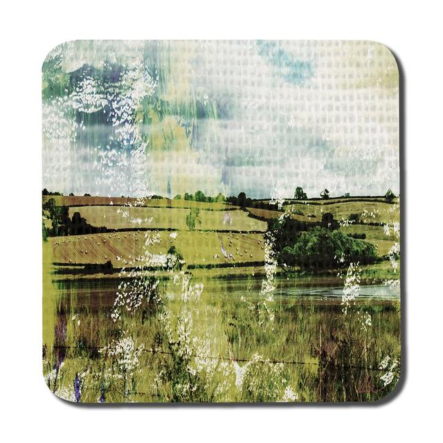 Classilake View Coaster (Set of 6) Ebern Designs Colour: Mellow/Green on Productcaster.