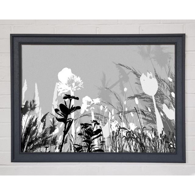 Silver Splash Flowers - Single Picture Frame Art Prints August Grove Size: 29.7cm H x 42cm W x 1.5cm D on Productcaster.