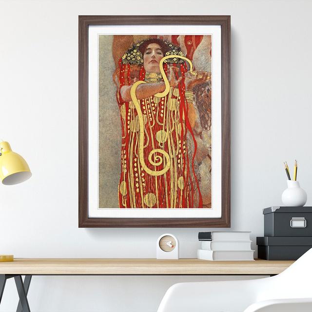 Hygeia by Gustav Klimt - Picture Frame Painting East Urban Home Frame Option: Walnut Framed, Size: 36cm H x 27cm W x 2cm D on Productcaster.