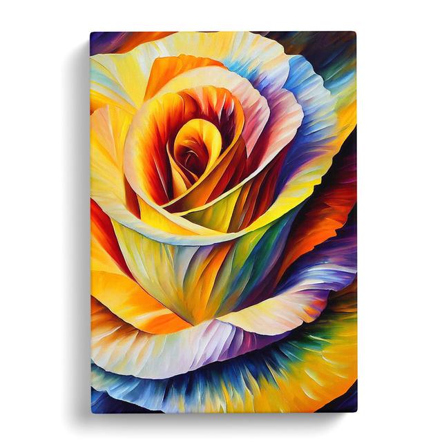 Rosley Rose Flower Painted Vol.3 - Wrapped Canvas Graphic Art Marlow Home Co. Size: 60cm H x 40cm W on Productcaster.