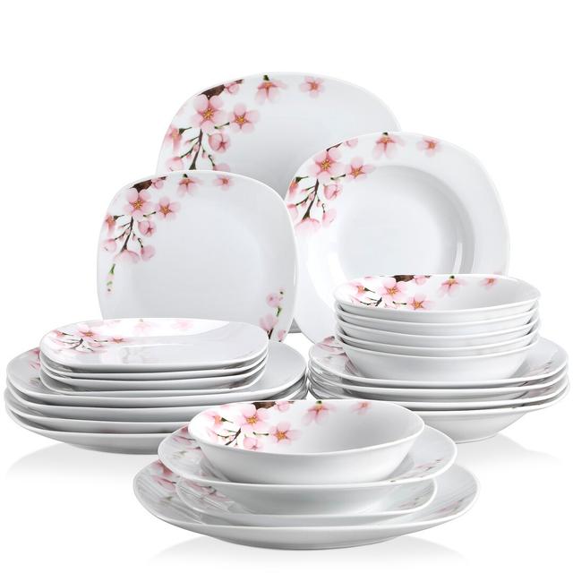 Annic 24 Piece Dinnerware Set, Service for 6 Blue Elephant on Productcaster.