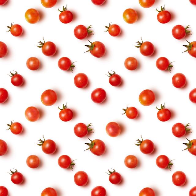 Elke Cherry Tomato - Wrapped Canvas Print Latitude Run Size: 122cm H x 122cm W x 3.8cm D on Productcaster.