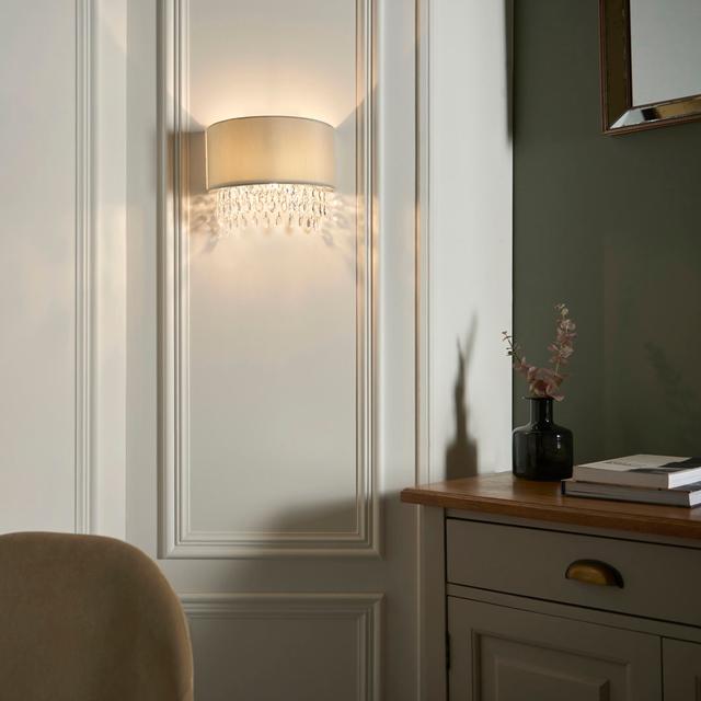 Massie 1 - Light Dimmable Grey Flush Mounted Sconce Mercer41 on Productcaster.