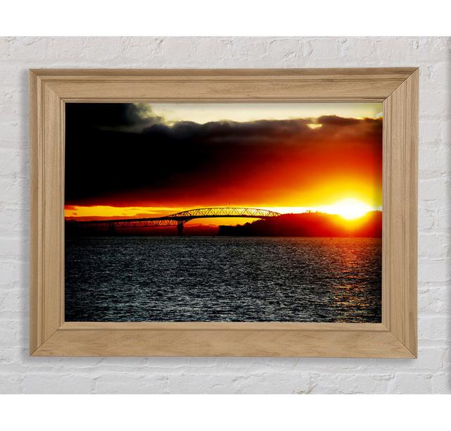 Sunrise Over The Oceans Pier - Print Bright Star Size: 42cm H x 59.7cm W x 8cm D on Productcaster.