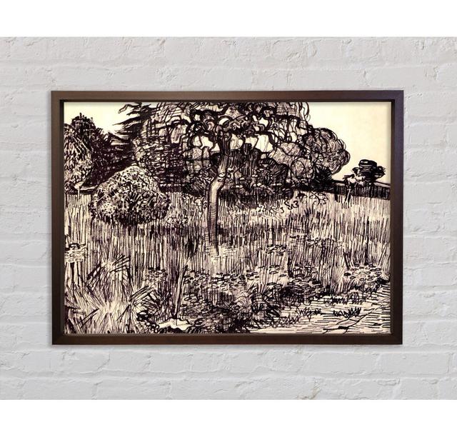 Van Gogh Tree In A Meadow - Single Picture Frame Art Prints on Canvas Bright Star Size: 100.1cm H x 141.4cm W on Productcaster.