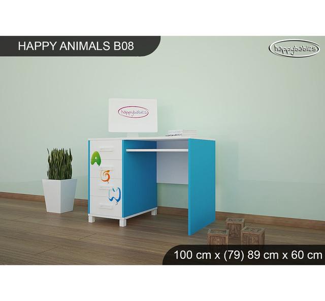 100 cm Schreibtisch W Happy Babies Grundfarbe: Blau on Productcaster.