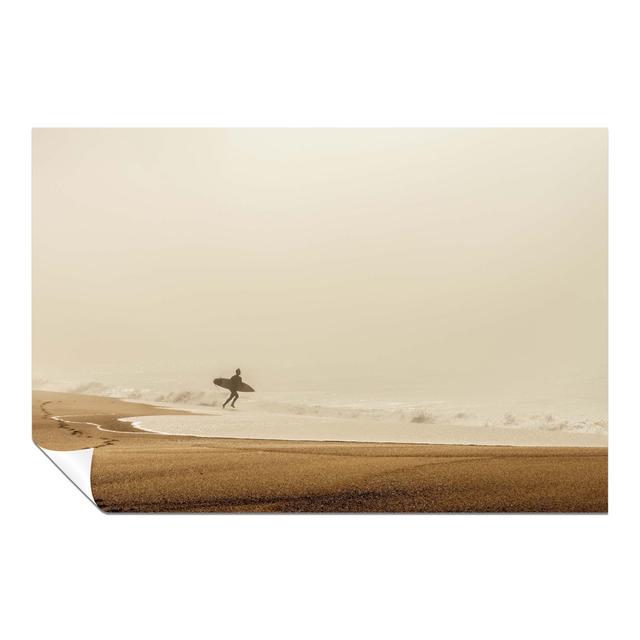 Sand And Running Surfer - No Frame Painting Panther Print Size: 31cm H x 46cm W on Productcaster.