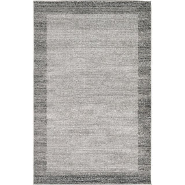 Dejourn Flatweave Light Grey Rug Ebern Designs Rug Size: Rectangle 152 x 244cm on Productcaster.