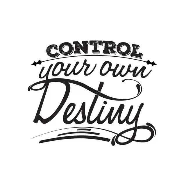 Control Your Destiny I Happy Larry Format: Wrapped Canvas, Size: 93.98cm H x 93.98cm W x 3.81cm D on Productcaster.