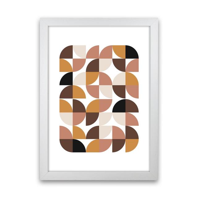 Geometric I - Graphic Art Print on Paper George Oliver Size: 59.4cm H x 42cm W x 3cm D, Frame Option: White Framed on Productcaster.