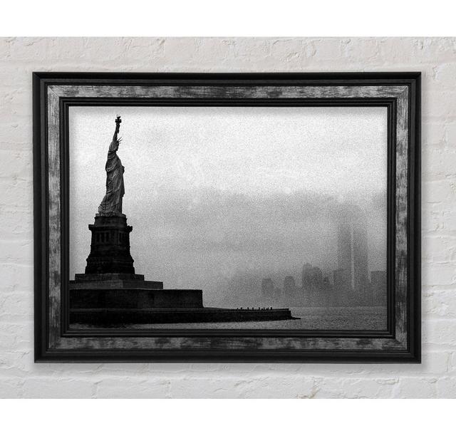 Statue Of Liberty Vintage - Single Picture Frame Art Prints Bright Star Size: 21cm H x 42cm W x 8cm D on Productcaster.