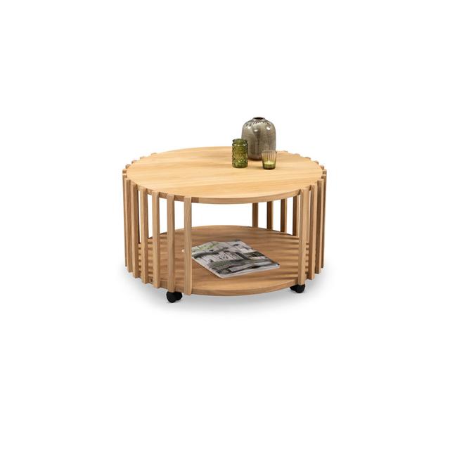 Bethany Solid Wood Frame Coffee Table with Storage Ivy Bronx on Productcaster.