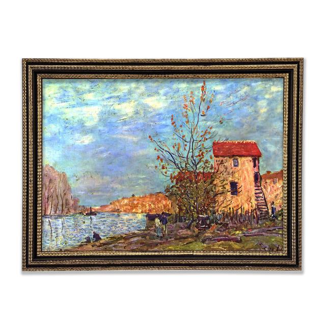 Sisley The Loing By Moret Framed Print Rosalind Wheeler Size: 42cm H x 59.7cm W x 3cm D, Format: Gold Framed Paper on Productcaster.