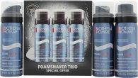 Biotherm Homme Gift Set 3 x 50ml Sensitive Shaving Foam on Productcaster.