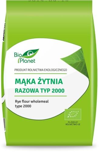 MĄKA ŻYTNIA RAZOWA TYP 2000 BIO 1 kg - BIO PLANET on Productcaster.