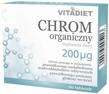 Vitadiet Chrom Organiczny 200 Mcg 60 Tabl. on Productcaster.