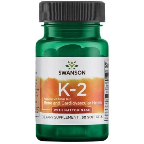 Witamina K2 + Nattokinaza 30 kaps. Swanson on Productcaster.