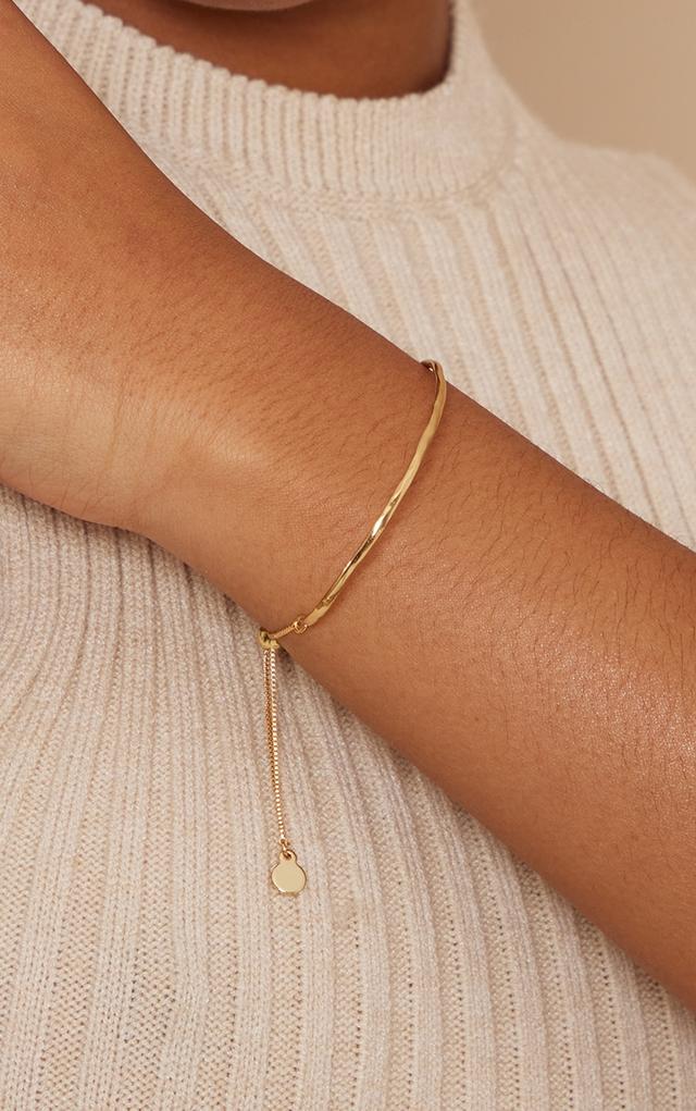 Real Gold Plated Simple Pully Bracelet on Productcaster.