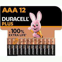 Duracell PLUS AAA Batteries - 12 Pack Reliable Alkaline Performance on Productcaster.