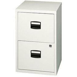 PFA2 A4 Home Filer 2-Drawer Lockable Filing Cabinet White , HuntOffice.ie on Productcaster.