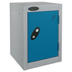 Probe 1 Door Cube Locker Cam Lock ACTIVECOAT W460xD460xH460mm Silver Body Blue Door on Productcaster.