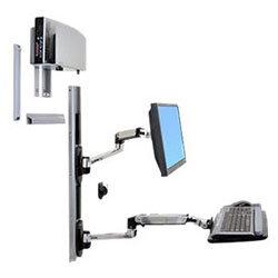 Ergotron LX Wall Mount System - Mounting kit (wall arm, CPU holder, mouse holder, 2 track covers, keyboard arm, 2 cable channels, wrist rest) for LCD  on Productcaster.