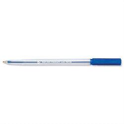 Ballpoint Pen Blue Medium Clear Barrel Pack 50 5 Star on Productcaster.