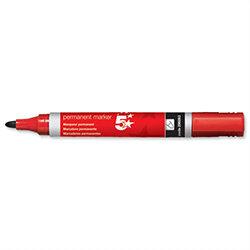 Permanent Marker Bullet Tip Red Pack 12 5 Star on Productcaster.