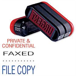 Trodat 3 in 1 Stacked Stamp Private & Confidential - Faxed - File 11162 , HuntOffice.ie on Productcaster.