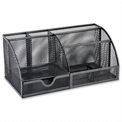 Mesh Large Desk Tidy Black Scratch Resistant Osco on Productcaster.