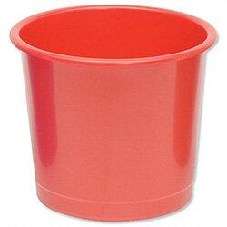 5 Star Office Waste Desk Bin Polypropylene 14 Litres D254xH304mm Red on Productcaster.