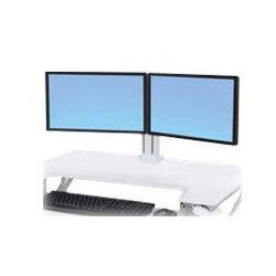 Ergotron WorkFit Dual Monitor Kit - Cart upgrade kit for 2 monitors - white - screen size: 24" , HuntOffice.ie on Productcaster.